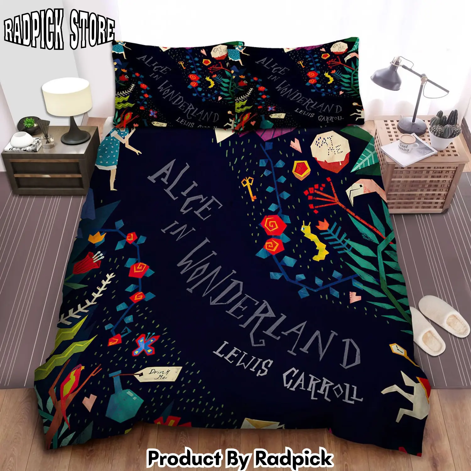 Radpick alice in wonderland drink me duvet cover bedroom sets comfortable bedding sets rp3278846